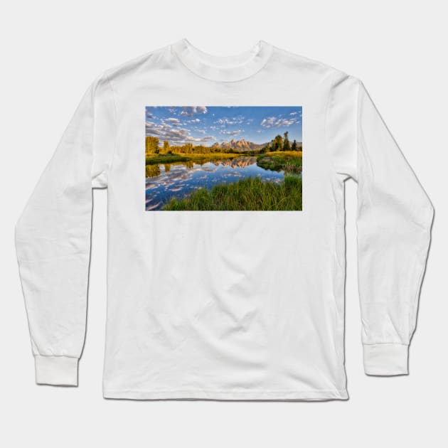 Teton Sunrise Long Sleeve T-Shirt by StacyWhite